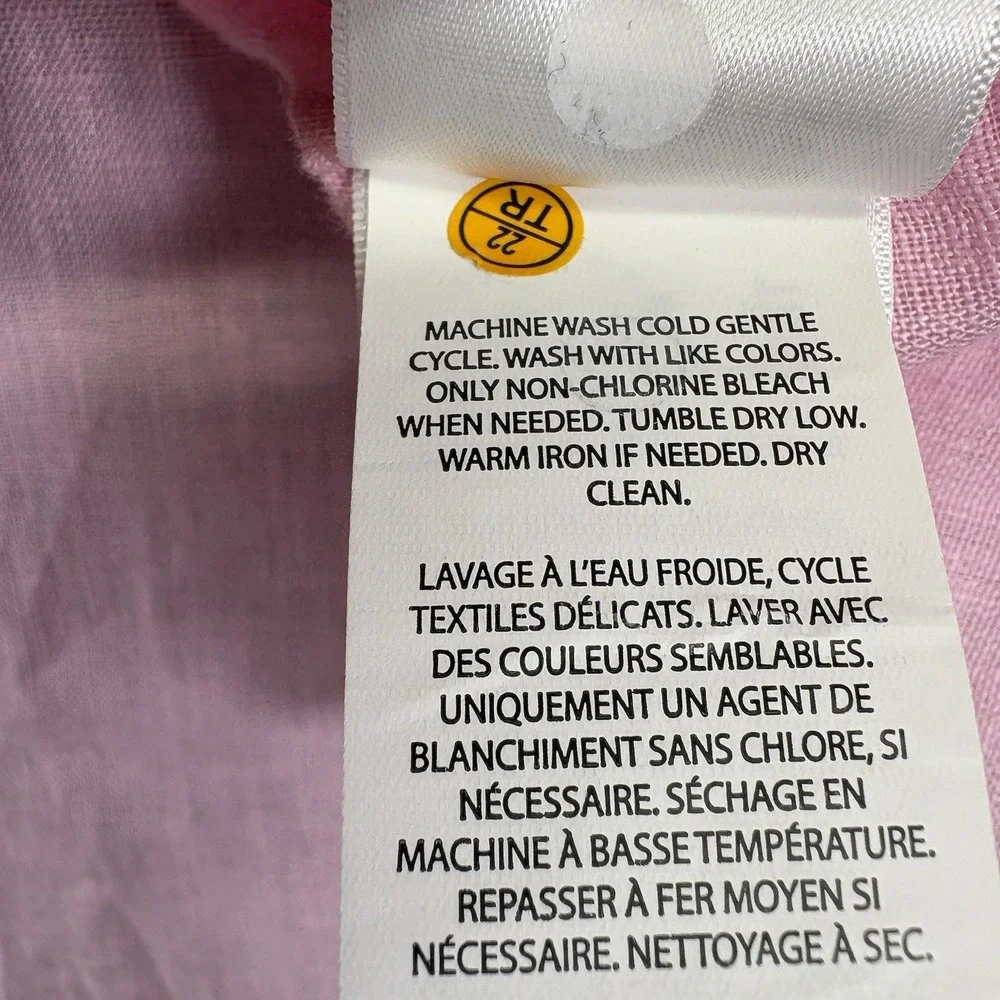 Polo Ralph Lauren 2XB Big Tall 100% Linen Shirt Pink Short Sleeve NWT $138